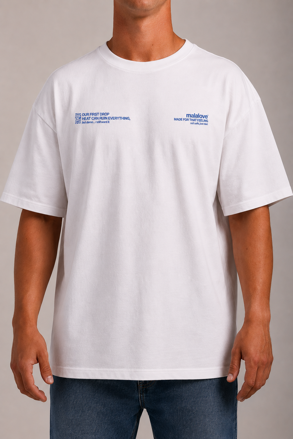 Iconic White & Blue T-Shirt