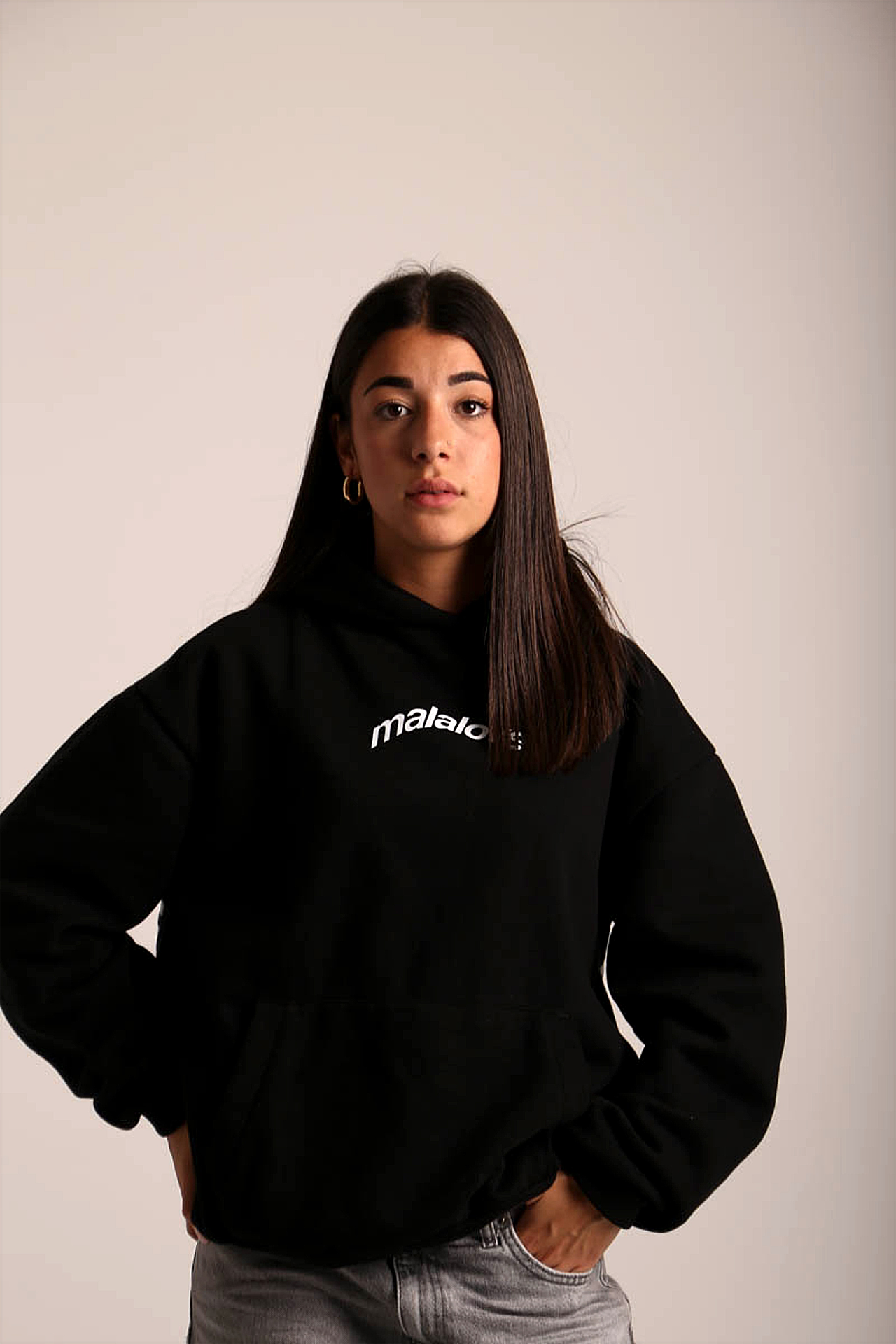 Iconic Black & White Hoodie