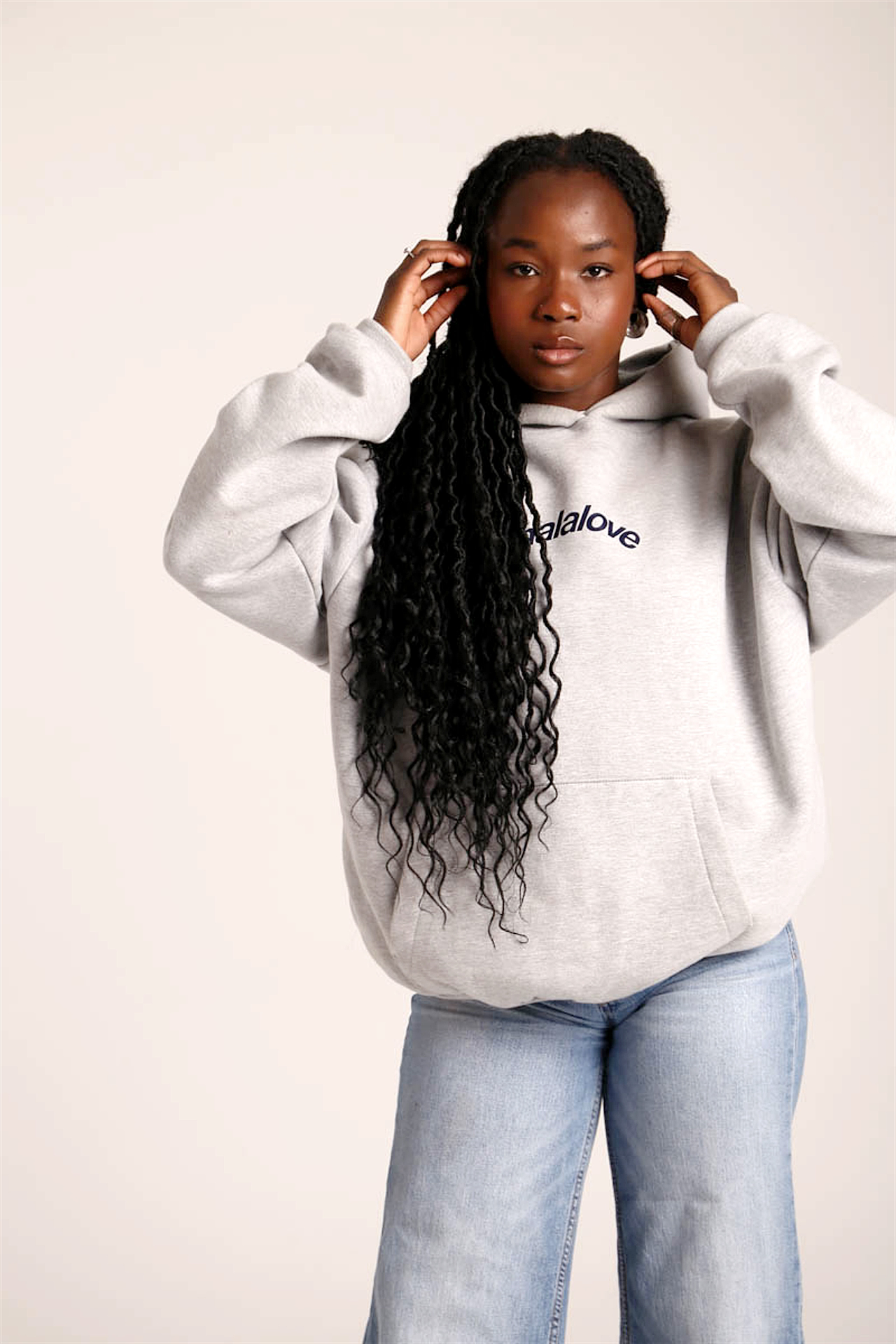 Iconic Grey & Navy Hoodie