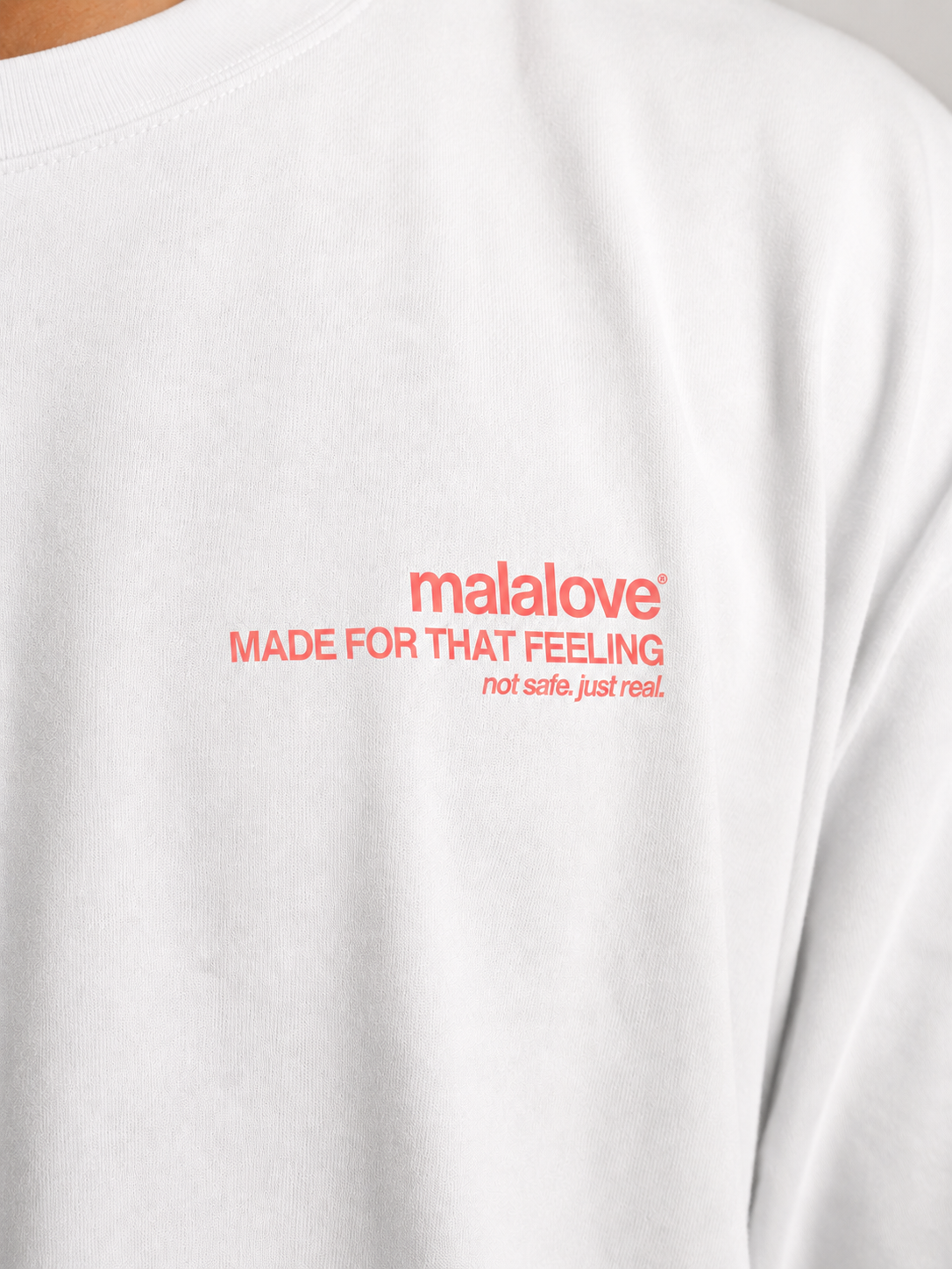 Iconic White & Salmon T-Shirt