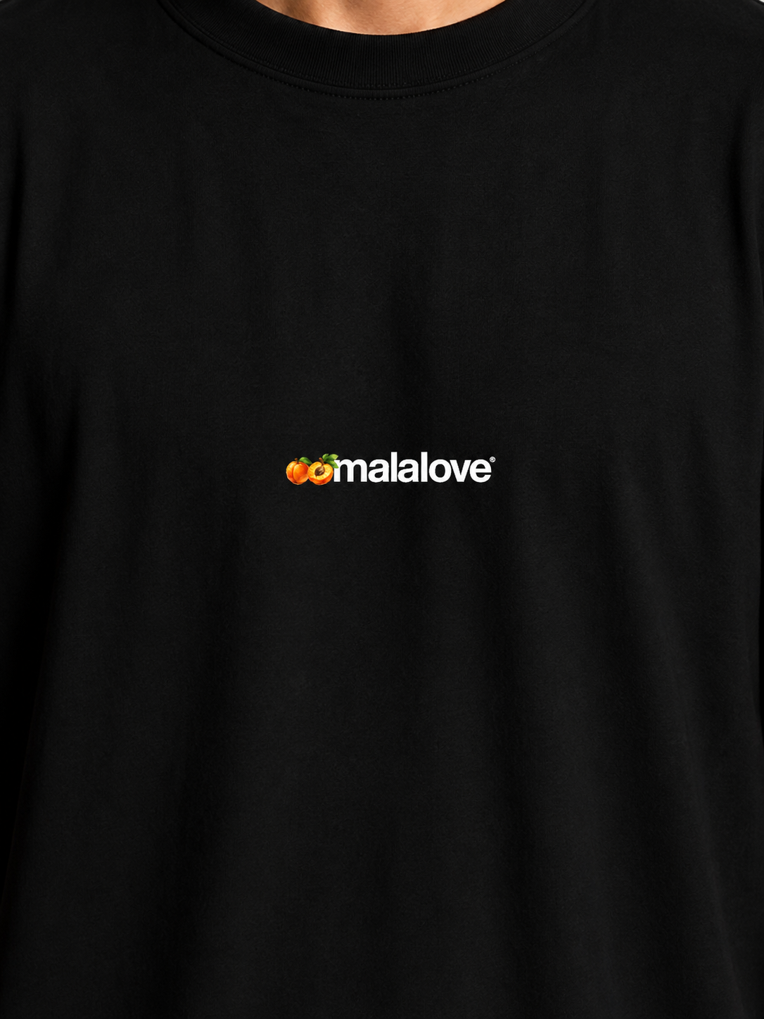 Apricot Kiss Black T-Shirt