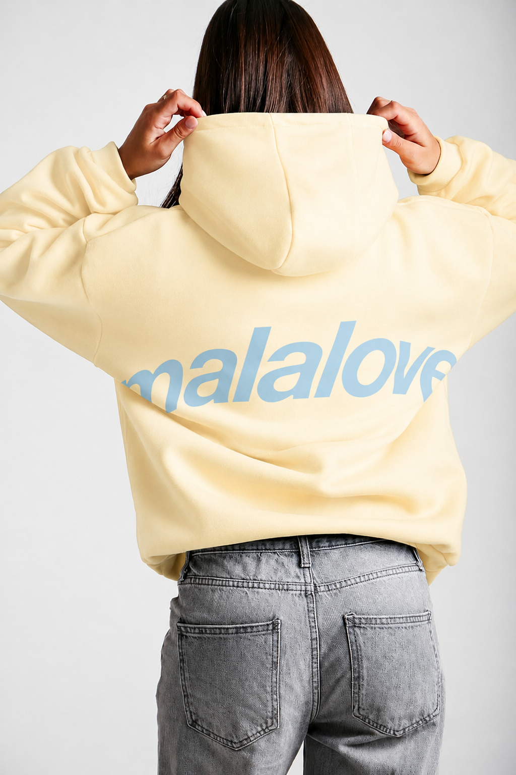 Iconic Yellow & Baby Blue Hoodie