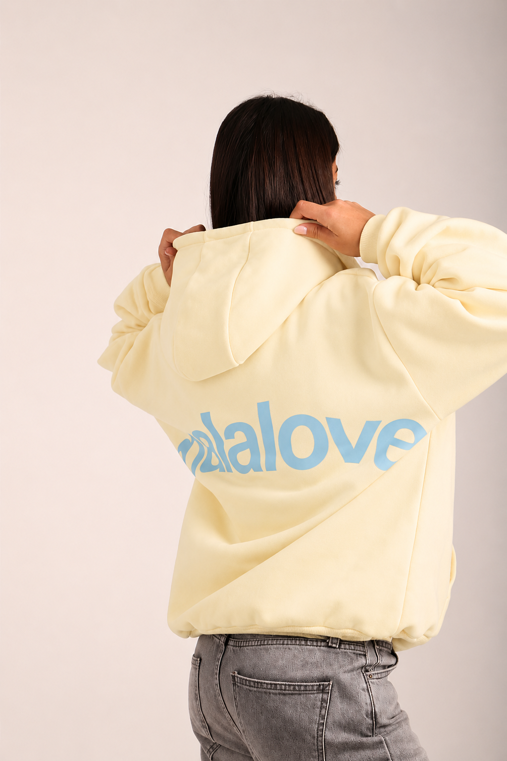 Iconic Yellow & Baby Blue Hoodie
