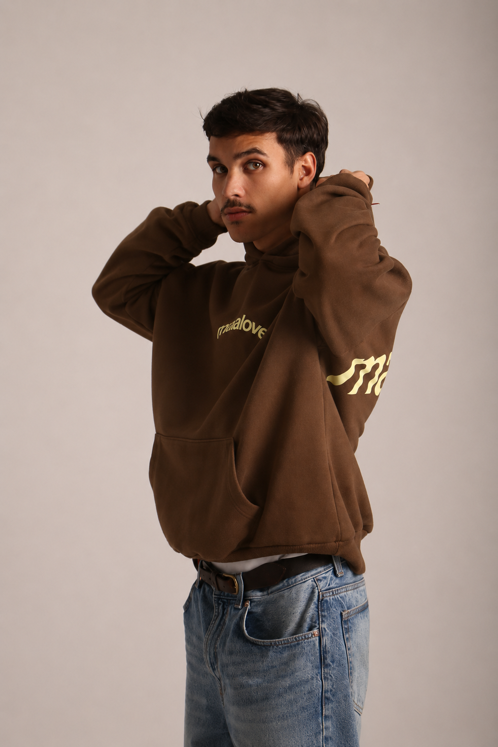 Iconic Brown & Yellow Hoodie