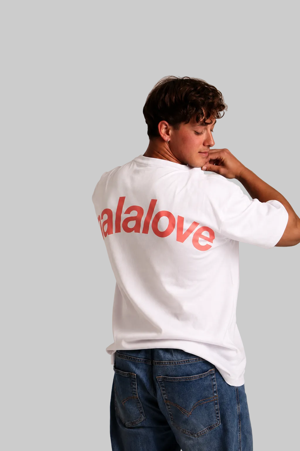 Iconic White & Salmon T-Shirt