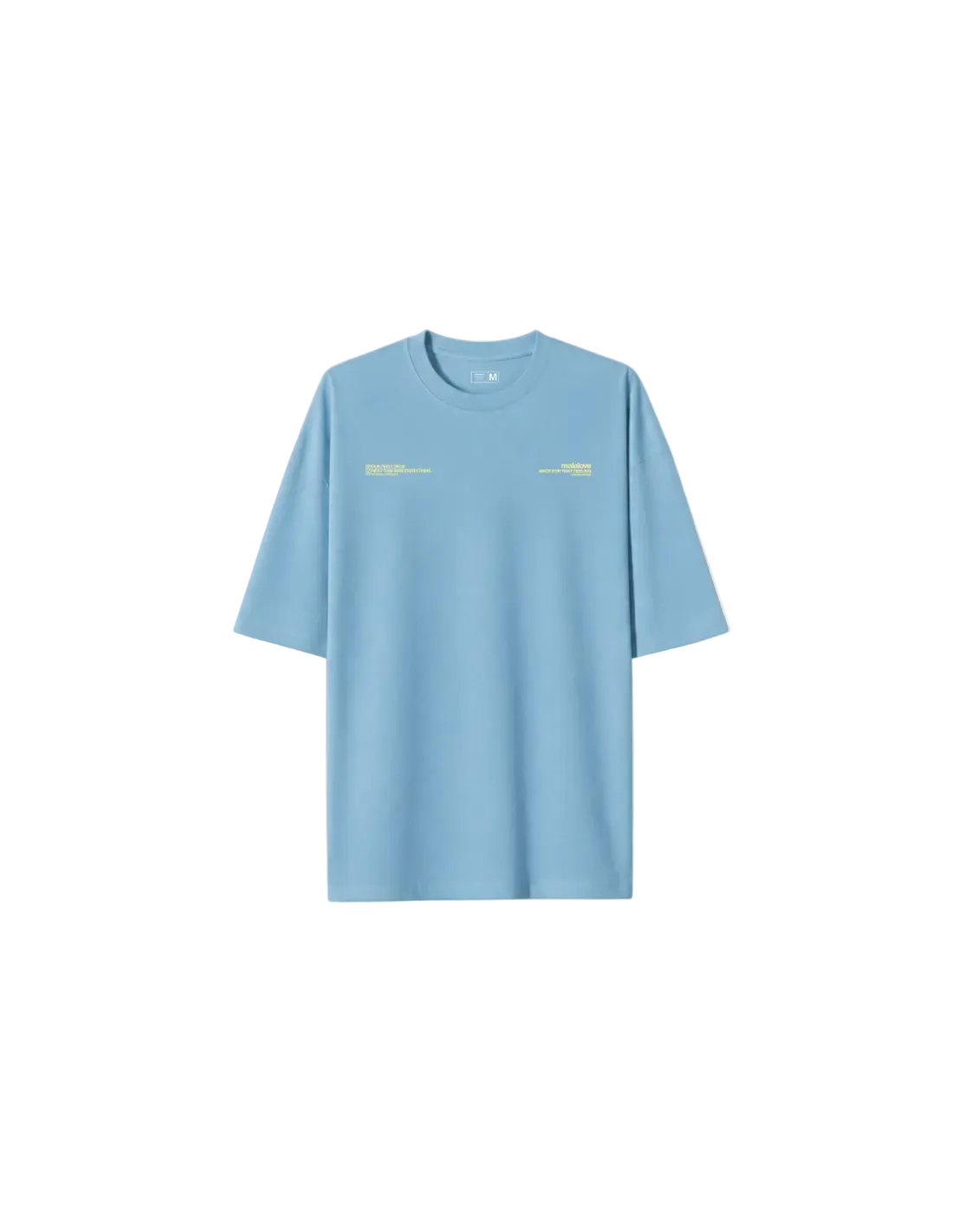 Camiseta icónica de color celeste