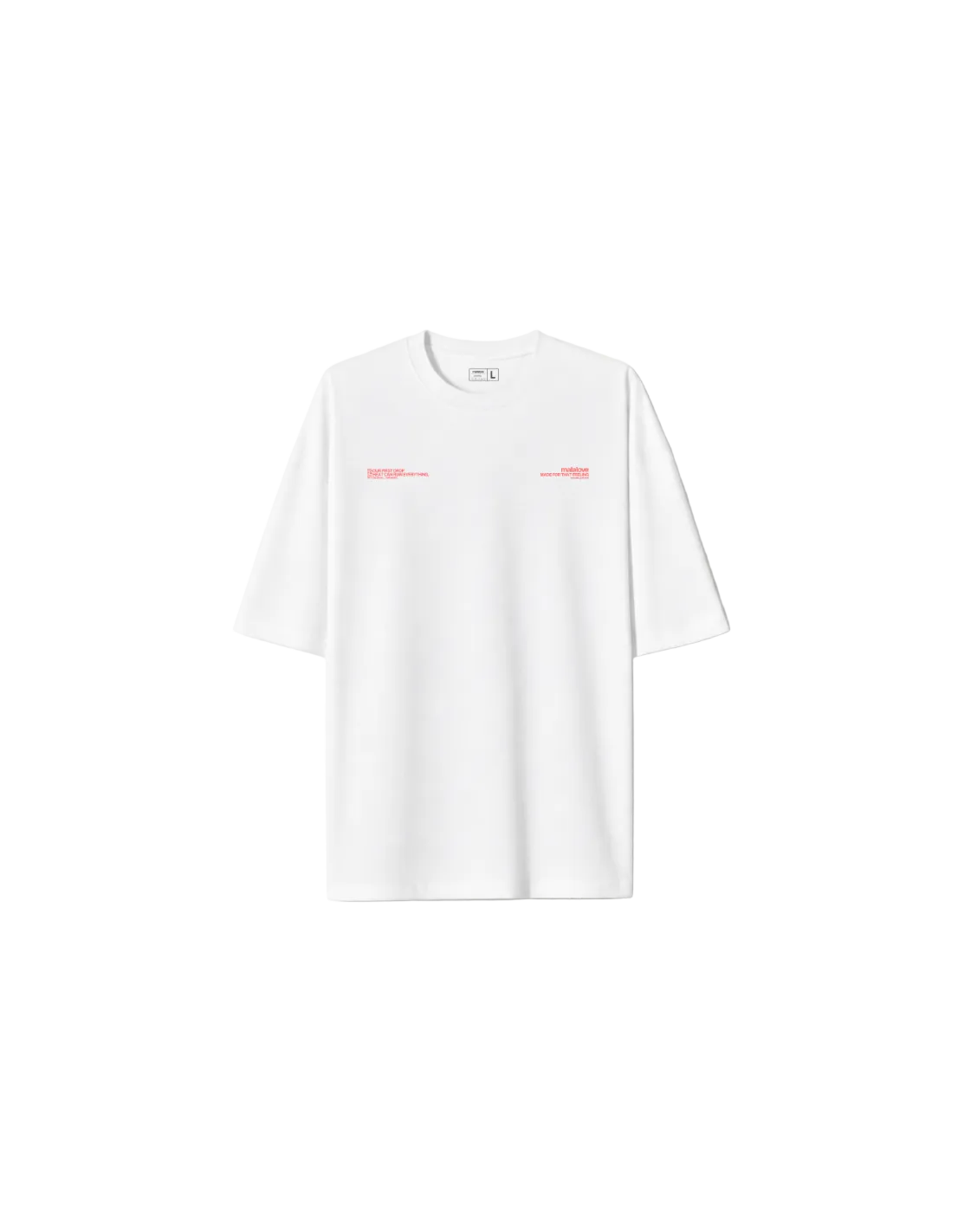 Iconic White & Salmon T-Shirt